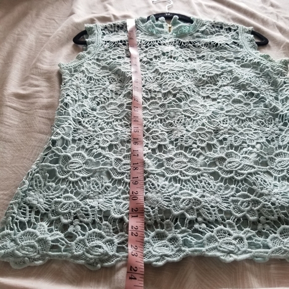 Nanette Lapore | Embroidered Lace Mockneck Top - Picture 6 of 6